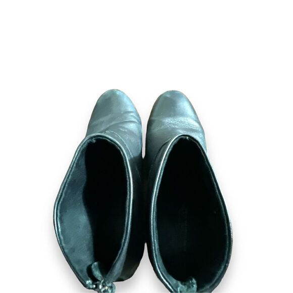 TOMS sz 10 Womens Carpe Diem Leila Leather Block Heel Souch Boots Chic Fall Edgy - Picture 7 of 7